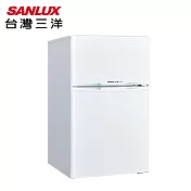 SANLUX臺灣三洋 102公升定頻雙門冰箱SR-C102B1