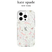 【kate spade】iPhone 15系列 MagSafe 精品手機殼 純白牡丹 iPhone 15 Pro Max