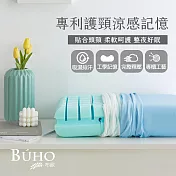 【BUHO布歐】冰絲專利護頸涼感記憶枕(2入)