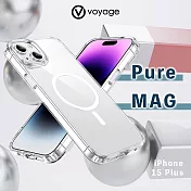VOYAGE 抗摔防刮保護殼-Pure MAG-透明-iPhone 15 Plus (6.7
