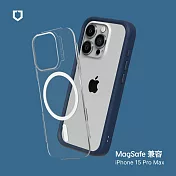 犀牛盾 iPhone 15 Pro Max (6.7吋) Mod NX(MagSafe兼容) 邊框背蓋兩用手機保護殼 - 海軍藍