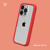 犀牛盾 iPhone 15 Pro (6.1吋) CrashGuard 防摔邊框手機保護殼 - 紅