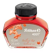 【Pelikan百利金】4001鋼筆專用墨水-紅色 62.5ml
