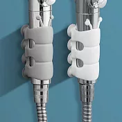 JIAGO 吸盤式可移動蓮蓬頭架 白色