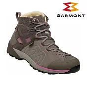 GARMONT 女款 GTX 中筒郊山健走鞋 Santiago WMS 002440｜Megagrip GoreTex 防水透氣 黃金大底 健行鞋 UK7 棕-洋紅