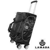 [Lamada 藍盾] 大容量專利可拆式拉桿旅行袋(黑) 黑