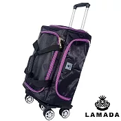 [Lamada 藍盾] 大容量專利可拆式拉桿旅行袋(紫) 紫