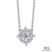 【點睛品】 Daily Luxe 6分 綻放星光 18K金鑽石項鍊