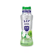 日本P&G Lenor蘭諾-煮沸般超消臭汗味衣物除臭芳香顆粒香香豆490ml/瓶(香氛柔軟精,洗衣槽防霉,室內晾曬防臭劑,滾筒直立洗衣機適用) 陽光森林(綠色)