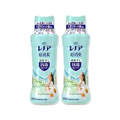 (2瓶任選超值組)日本P&G Lenor蘭諾-煮沸般超消臭汗味衣物除臭芳香顆粒香香豆490ml/瓶(香氛柔軟精,洗衣槽防霉,室內晾曬防臭劑,滾筒直立洗衣機適用) 室內消臭(水藍色)*2