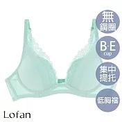 【Lofan 露蒂芬】爵士深V造波無鋼圈內衣(BA2230-GEN) M 湖水綠