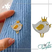 【伊飾童話】小鴨公主＊皇冠迷你徽章別針胸針