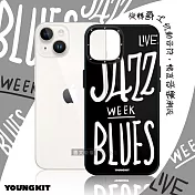 YOUNGKIT原創潮流 iPhone 14/13 6.1吋 共用 爵士系列 律動色彩防摔手機殼 布魯斯