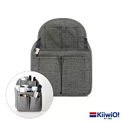 Kiiwi O! 多功能山型立體加厚加深收納包中包(升級版) 灰