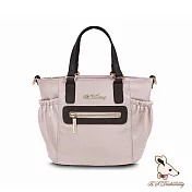 B.S.D.S冰山袋鼠 - 知性巴黎 - 優雅美學手提兩用微笑包【J2028-C】  奶茶杏