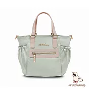 B.S.D.S冰山袋鼠 - 知性巴黎 - 優雅美學手提兩用微笑包【J2028-G】  抹茶綠