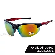 【SUNS】運動偏光墨鏡 絢彩水銀 男女適用 輕量偏光墨鏡 防眩光 抗UV400 S234 紅水銀