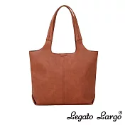 Legato Largo Lineare 仿舊皮面托特包 Regular size- 焦糖駝色