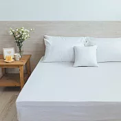 【麗塔寢飾】60支紗精梳棉 單人床包枕套二件組 Magic colors 瓷白
