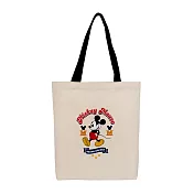 【Disney】米奇-休閒米奇-帆布肩背包-米 PTD22-C6-54BG