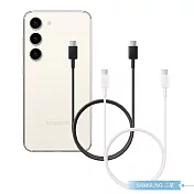 Samsung for S25 S24系列 三星製造 Type C to Type C 快充數據線 (密封裝)  白色