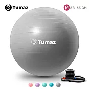 【Tumaz月熊健身】加厚防爆瑜珈球M號  灰色