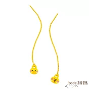 J’code真愛密碼金飾 卡娜赫拉的小動物-愛戀P助和粉紅兔兔黃金耳環