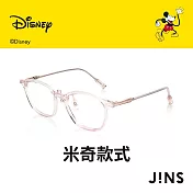 JINS 迪士尼米奇米妮系列第二彈-米奇款式眼鏡(URF-23A-112) 透明粉紅