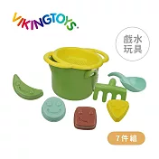 【瑞典 Viking toys】莫蘭迪色系-夏日沙灘玩沙工具7件組-快樂微笑 20-82041