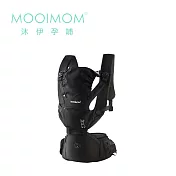 MOOIMOM 沐伊孕哺 輕盈簡約聯名款坐墊式腰凳揹帶 - 極簡黑(附防風罩)