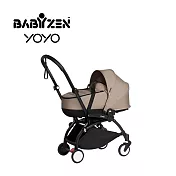 Babyzen 法國 YOYO Bassinet 0+新生兒睡籃推車(含車架) - 白色車架+卡其色睡籃