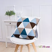 IN-HOUSE-簡約系列抱枕-嬉皮-藍(50x50cm)/1入