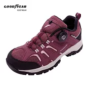 【Goodyear 固特異】玩轉戶外 女款轉扣郊山健行鞋-酒紅 / GAWO32422 JP23 酒紅