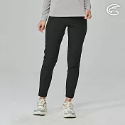 ADISI 女彈性快乾修身運動長褲AP2311099 (S-2XL)｜四面彈 輕薄透氣 速乾 吸濕排汗 運動褲 休閒褲 M 石墨黑