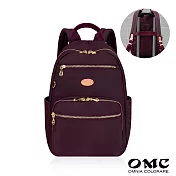 【OMC】必BUY機能小旅行後揹包X3291- 勃艮地紅