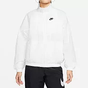 NIKE W NSW ESSNTL WR WVN JKT 女休閒外套-白-DM6186100 2XL 白色
