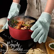 【Homely Zakka】北歐高顏值加厚耐高溫防水隔熱烘焙防燙手套一雙 奶油綠