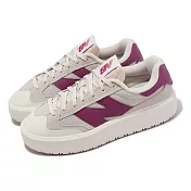 New Balance 休閒鞋 CT302 男鞋 女鞋 莓果粉 米白 厚底 增高 復古 情侶鞋 NB CT302RP-D 22.5cm BEIGE/PURPLE