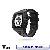 【4/30前限時加送原廠錶帶+提袋】Y24 Apple Watch 45mm 不鏽鋼防水保護殼 錶殼 防水 BRERA45-BK 黑