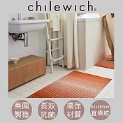 【chilewich】美國抗菌環保地墊 玄關墊61x183cm直條紋 杏黃橙