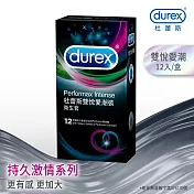 【Durex杜蕾斯】雙悅愛潮裝衛生套12入X1盒
