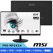 MSI微星 PRO MP242A 24吋 IPS護眼螢幕
