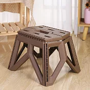 優の屋 加厚手提式折合椅 摺疊凳 露營摺疊椅(四色可選 綠/黑/棕/灰) 棕色