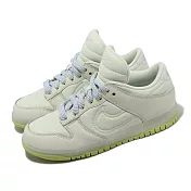 Nike 休閒鞋 Dunk Low SE GS 大童 女鞋 灰 綠 厚鞋舌 Padded Tongue FB7700-001