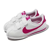 Nike 童鞋 Cortez Basic SL PSV 中童 白 粉 魔鬼氈 皮革 小朋友 阿甘鞋 904767-109