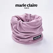 【ONEDER旺達棉品】美麗佳人法式雪花絨保暖圍脖 marie claire 蓄熱脖圍 套頭圍巾- 粉 MC-LO02