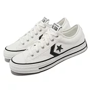 Converse 帆布鞋 Star Player 76 Low 男鞋 女鞋 白 黑 復古 經典 低筒 匡威 A01608C 22.5cm WHITE/BLACK