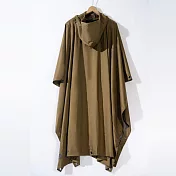 【INUNDER】MECOVER GO OUT｜機能兩用斗篷雨衣天幕- 軍綠