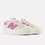 New Balance CT302 系列 厚底 男女休閒鞋-白粉-CT302RP-D US5 白色