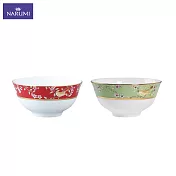 NARUMI 女王花園骨瓷雙色飯碗